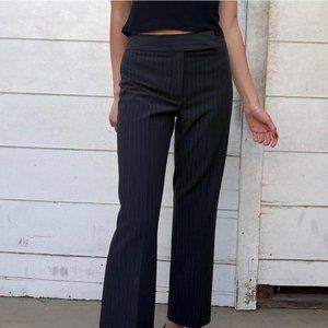 Vintage Charcoal Pinstripe Trousers